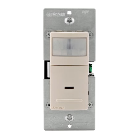 Leviton Leviton Decora 2.5 amps Single Pole Motion Sensor Switch Light Almond 1 pk DOS02-1LT